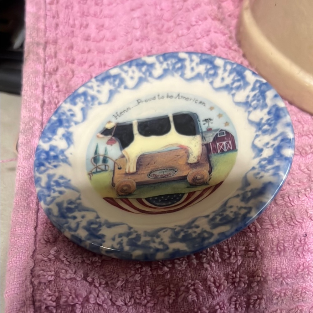 Vintage henn plate
